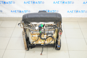 Passenger seat Honda Insight 19-22 without airbag, leather black, electric, without runners, driftwood, electrics do not work, for dry cleaning