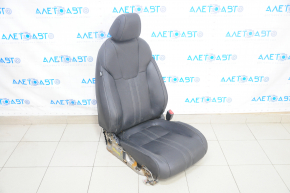Passenger seat Honda Insight 19-22 without airbag, leather black, electric, without runners, driftwood, electrics do not work, for dry cleaning