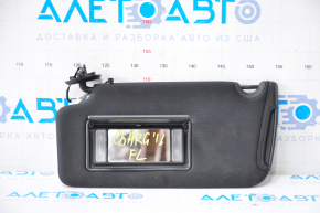 Left visor Dodge Charger 15-23 black, without hook