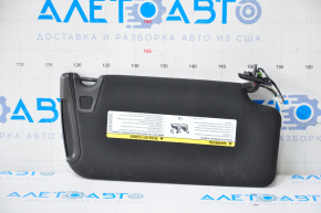 Left visor Dodge Charger 15-23 black, without hook