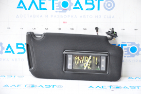Visor right Dodge Charger 15-23 black, without hook