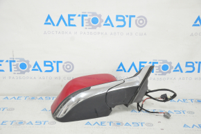 Right side mirror Jeep Compass 17- 3+4 pins, turn signal, heated, red with chrome