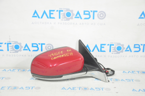 Right side mirror Jeep Compass 17- 3+4 pins, turn signal, heated, red with chrome