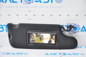 Right visor Dodge Challenger 09-14 pre-rest, black, without backlight, without hook, for dry cleaning