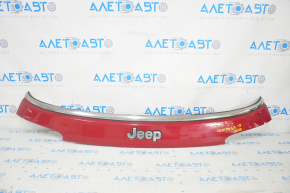Jeep Compass 17-21 tailgate trim under glass, with chrome molding, with emblem, broken fastener