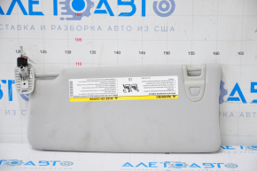 Right visor Jeep Compass 17-21 with backlight, gray, without hook, for dry cleaning, broken chip