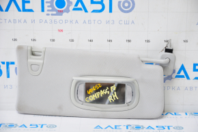 Right visor Jeep Compass 17-21 with backlight, gray, without hook, for dry cleaning, broken chip