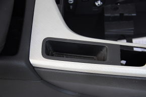 Console central armrest Audi A4 B9 17-19 black, leather, scratches