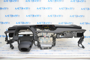Torpedo front panel with AIRBAG Lexus UX200 UX250h 19- black with brown stitching