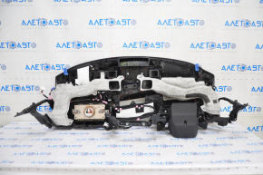 Torpedo front panel with AIRBAG Lexus UX200 UX250h 19- black with brown stitching