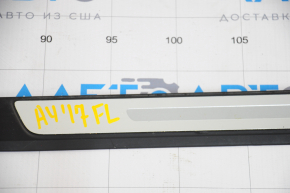 Door sill trim outer front left Audi A4 B9 17- chrome, worn, scratches