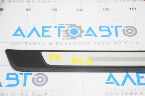 Door sill trim outer front right Audi A4 B9 17- chrome, worn, scratches