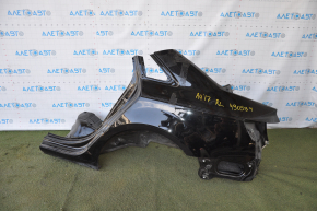 Quarter wing rear left Audi A4 B9 17- black, butt