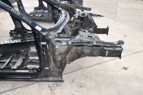 Front right quarter Audi A4 B9 17- on the body, black, pokes