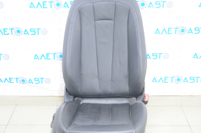 Passenger seat Audi A4 B9 17-19 with airbag, electric, leather, black, scratches on leather, dry cleaning