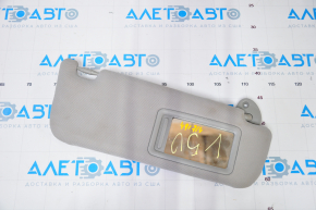 Right visor Toyota Camry v50 12-14 usa gray, without hook, dry-cleanable, without backlight