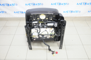 Driver's seat Audi A4 B9 17-19 without airbag, electric, leather, black, driftwood, forward-backward motor does not work, for dry cleaning