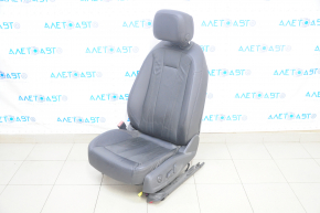 Driver's seat Audi A4 B9 17-19 without airbag, electric, leather, black, driftwood, forward-backward motor does not work, for dry cleaning