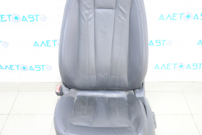 Driver's seat Audi A4 B9 17-19 without airbag, electric, leather, black, driftwood, forward-backward motor does not work, for dry cleaning