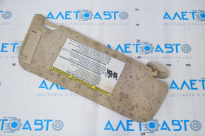 Left visor Toyota Camry v50 12-14 usa beige, without hook, dry-cleanable, without backlight