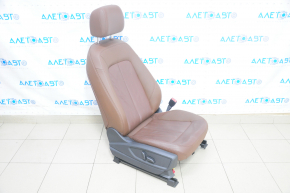 Passenger seat Audi Q5 80A 18-24 with AIRBAG, leather brown, electric, heated, for dry cleaning