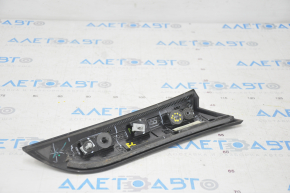 Glass molding left Jeep Compass 17- side, black gloss, broken guide