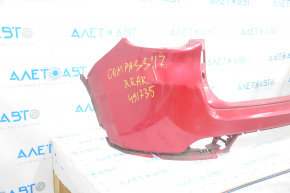 Rear bumper bare upper part Jeep Compass 17- red, break crepe