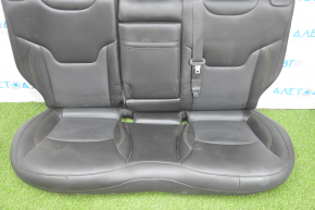 Rear row of seats 2nd row Jeep Compass 17- leather black, perforation