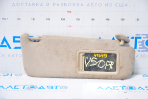 Right visor Toyota Camry v50 12-14 usa beige, without hook, without backlight, for dry cleaning