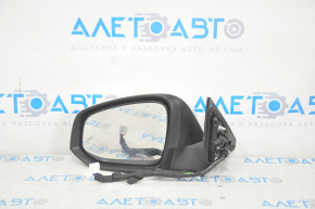 Side mirror left Toyota Highlander 14-19 12 pins, heated, turn signal, backlight, BSM, white