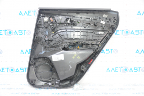 Door trim card rear left Audi Q5 80A 18-20 black, with wood insert, brown armrest, with tweeter