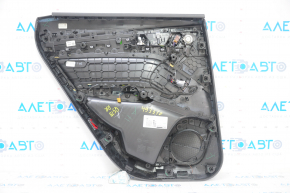 Door trim card rear right Audi Q5 80A 18-20 black, with wood insert, brown armrest, with tweeter, scratches