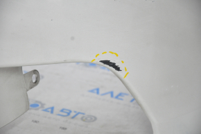 Front bumper bare Toyota Highlander 14-16 white, scratches