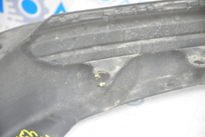 Front bumper lip Toyota Highlander 14-16 structure, pressed, scratches, break crepe, crack