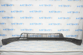 Front bumper lip Toyota Highlander 14-16 structure, pressed, scratches, break crepe, crack