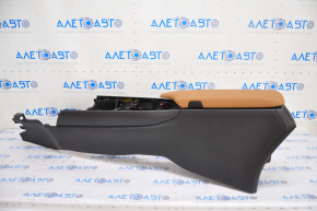 Central console armrest Lexus UX200 19- black, brown armrest, scratches, driftwood, under air duct, without air duct