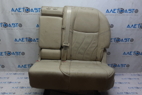 Rear seat left Infiniti JX35 QX60 13- beige leather, without headrests, driftwood, for dry cleaning