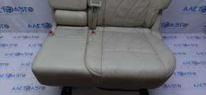 Rear seat left Infiniti JX35 QX60 13- beige leather, without headrests, driftwood, for dry cleaning