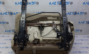 Rear seat left Infiniti JX35 QX60 13- beige leather, without headrests, driftwood, for dry cleaning