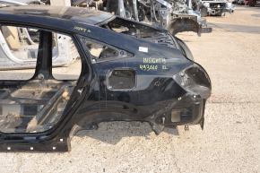 Quarter wing rear left Honda Insight 19-22 black, on the body, bumps