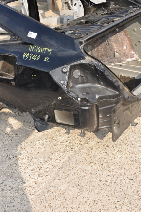 Quarter wing rear left Honda Insight 19-22 black, on the body, bumps