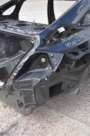 Quarter wing rear right Honda Insight 19-22 black, on the body, bumps