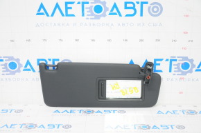 Right visor Audi Q5 80A 18-24 black, without hook