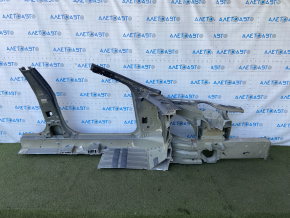 Front left quarter Tesla Model S 16-20 rest, graphite, AWD, aluminum panel, with central pillar, butt
