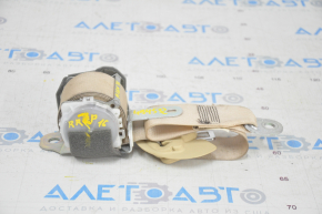 Seat belt 2nd row rear right Toyota Highlander 14-19 beige, chemically treated