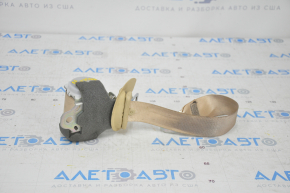 Seat belt 3rd row rear left Toyota Highlander 14-19 beige, chemically treated