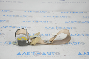 Seat belt 3rd row rear left Toyota Highlander 14-19 beige, chemically treated