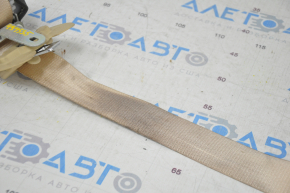 Seat belt 3rd row rear left Toyota Highlander 14-19 beige, chemically treated