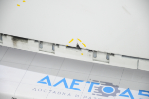 Bare rear bumper upper part Audi Q5 80A 18-20 without parking sensors, white, scratches