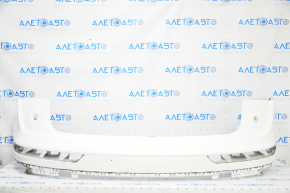 Bare rear bumper upper part Audi Q5 80A 18-20 without parking sensors, white, scratches